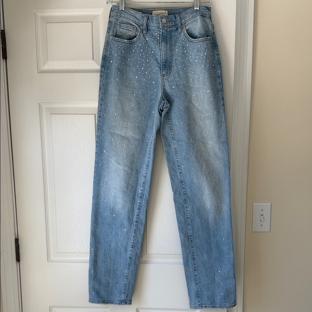 Universal Thread Light Blue Denim with Embellishments